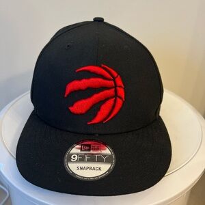 New Era Toronto Raptors Black and Red Snapback Hat
